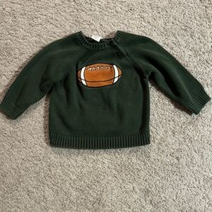 Gymboree Fall Embroidered Football Sweater, SIZE 18-24mos